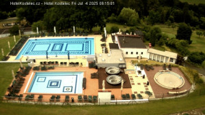 Lázně Kostelec u Zlína - Areál bazénů - 4.7.2025 v 06:15