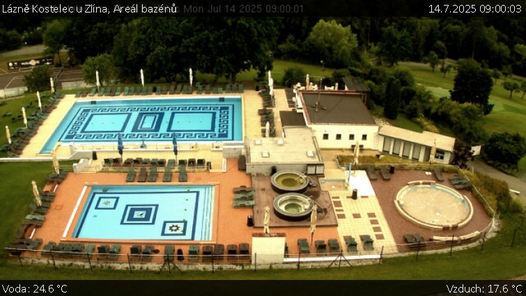 Lázně Kostelec u Zlína - Areál bazénů - 14.7.2025 v 09:00 Lázně Kostelec u Zlína - Areál bazénů - 14.7.2025 v 09:00