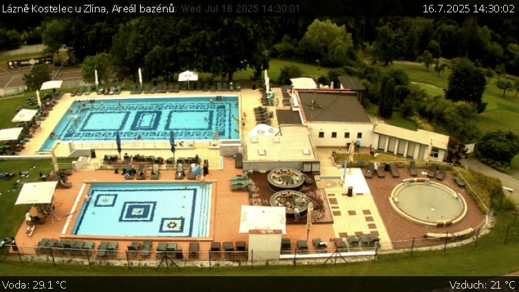 Lázně Kostelec u Zlína - Areál bazénů - 16.7.2025 v 14:30 Lázně Kostelec u Zlína - Areál bazénů - 16.7.2025 v 14:30