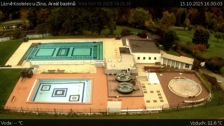 Lázně Kostelec u Zlína - Areál bazénů - 15.10.2025 v 16:30 Lázně Kostelec u Zlína - Areál bazénů - 15.10.2025 v 16:30