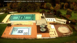 Lázně Kostelec u Zlína - Areál bazénů - 18.10.2025 v 08:45