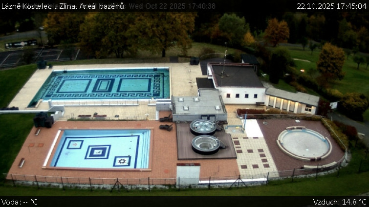 Lázně Kostelec u Zlína - Areál bazénů - 22.10.2025 v 17:45