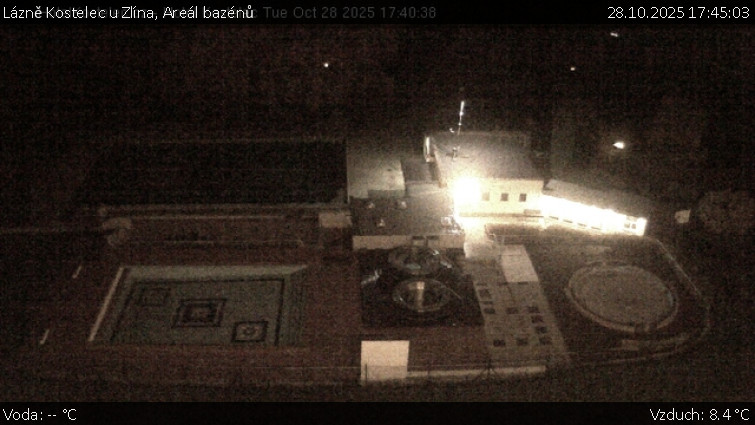 Lázně Kostelec u Zlína - Areál bazénů - 28.10.2025 v 17:45 Lázně Kostelec u Zlína - Areál bazénů - 28.10.2025 v 17:45