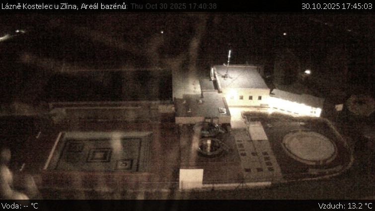 Lázně Kostelec u Zlína - Areál bazénů - 30.10.2025 v 17:45 Lázně Kostelec u Zlína - Areál bazénů - 30.10.2025 v 17:45