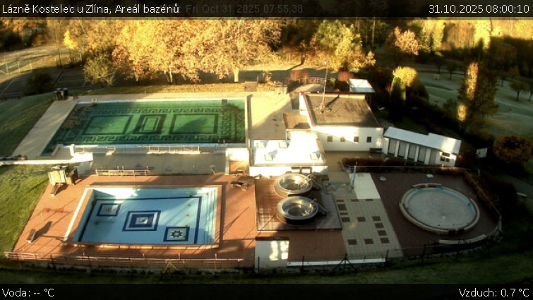 Lázně Kostelec u Zlína - Areál bazénů - 31.10.2025 v 08:00 Lázně Kostelec u Zlína - Areál bazénů - 31.10.2025 v 08:00