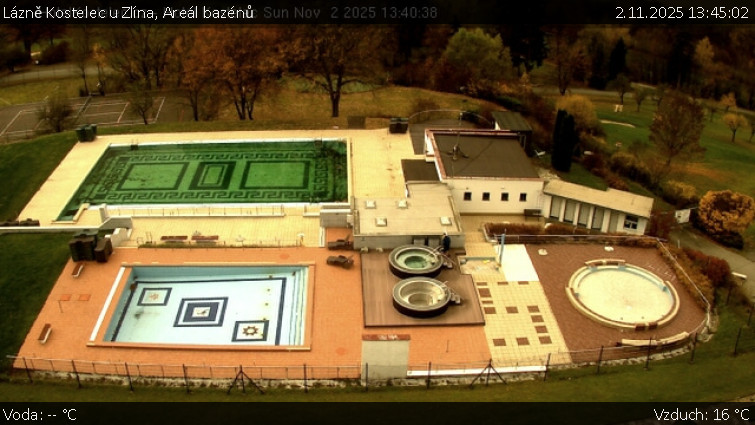 Lázně Kostelec u Zlína - Areál bazénů - 2.11.2025 v 13:45 Lázně Kostelec u Zlína - Areál bazénů - 2.11.2025 v 13:45