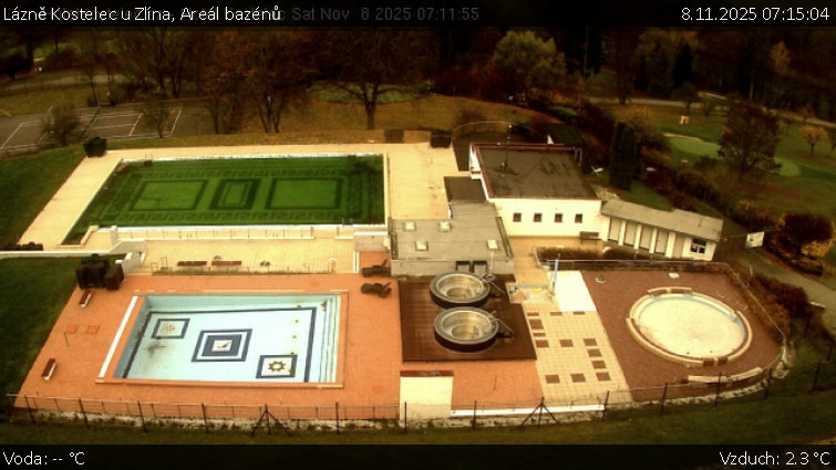 Lázně Kostelec u Zlína - Areál bazénů - 8.11.2025 v 07:15