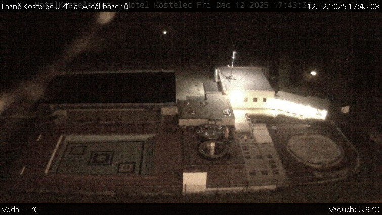 Lázně Kostelec u Zlína - Areál bazénů - 12.12.2025 v 17:45