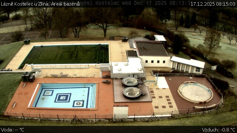 Lázně Kostelec u Zlína - Areál bazénů - 17.12.2025 v 08:15