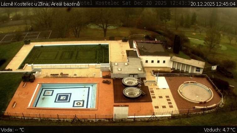 Lázně Kostelec u Zlína - Areál bazénů - 20.12.2025 v 12:45