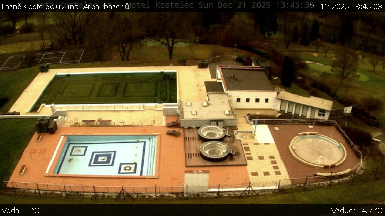 Lázně Kostelec u Zlína - Areál bazénů - 21.12.2025 v 13:45