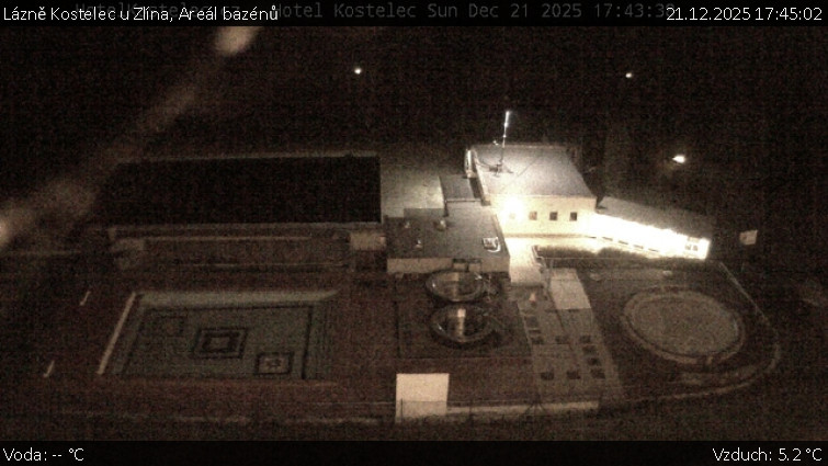 Lázně Kostelec u Zlína - Areál bazénů - 21.12.2025 v 17:45