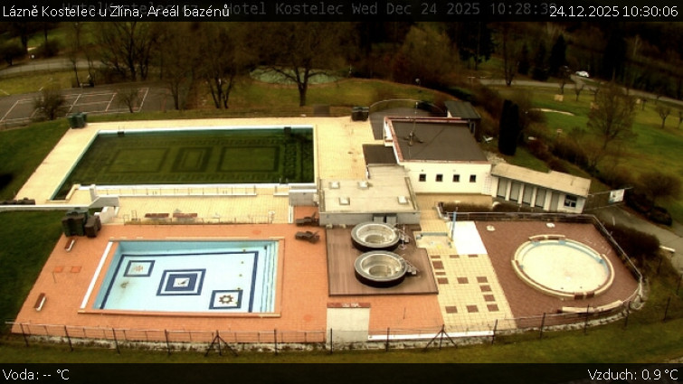 Lázně Kostelec u Zlína - Areál bazénů - 24.12.2025 v 10:30