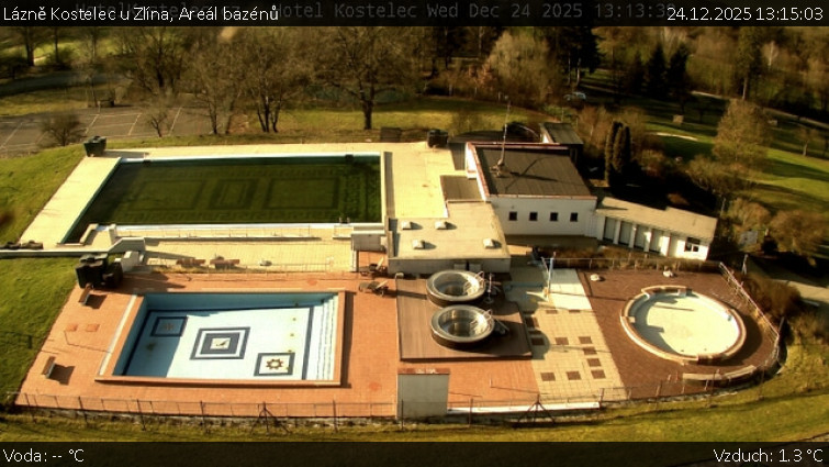 Lázně Kostelec u Zlína - Areál bazénů - 24.12.2025 v 13:15