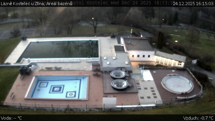 Lázně Kostelec u Zlína - Areál bazénů - 24.12.2025 v 16:15