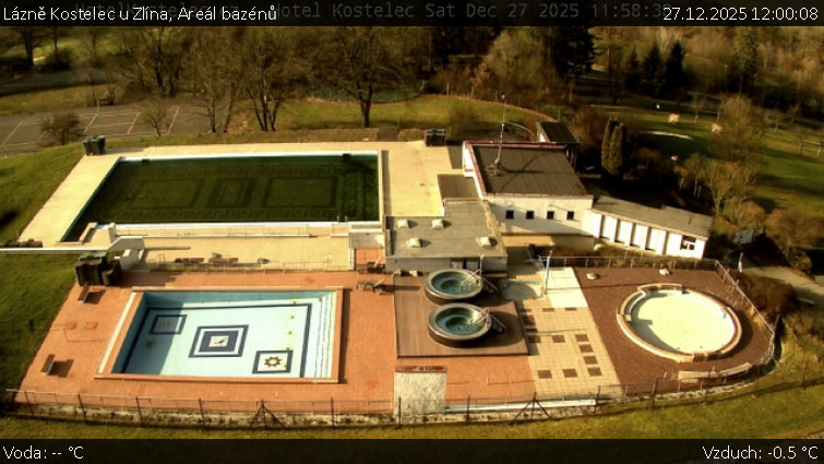 Lázně Kostelec u Zlína - Areál bazénů - 27.12.2025 v 12:00