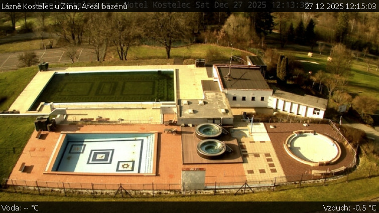 Lázně Kostelec u Zlína - Areál bazénů - 27.12.2025 v 12:15