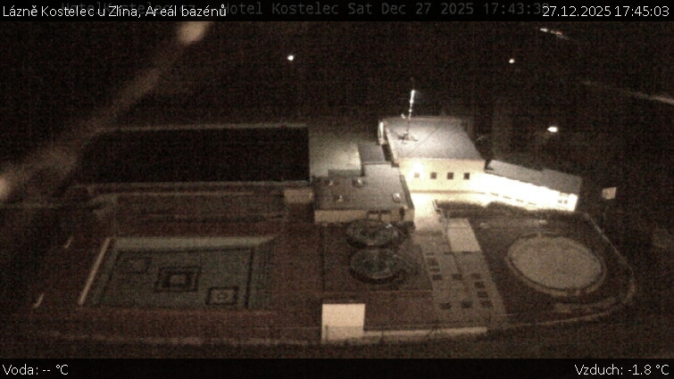 Lázně Kostelec u Zlína - Areál bazénů - 27.12.2025 v 17:45