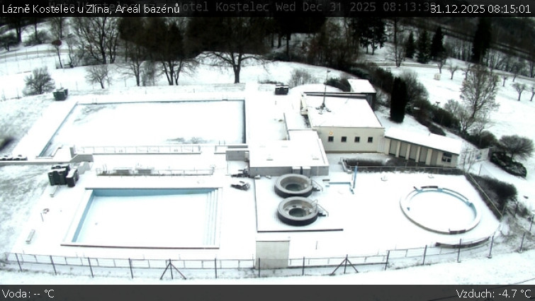Lázně Kostelec u Zlína - Areál bazénů - 31.12.2025 v 08:15