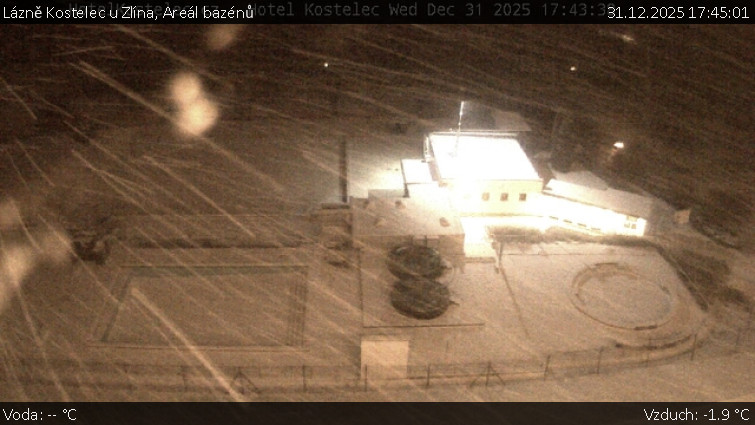 Lázně Kostelec u Zlína - Areál bazénů - 31.12.2025 v 17:45