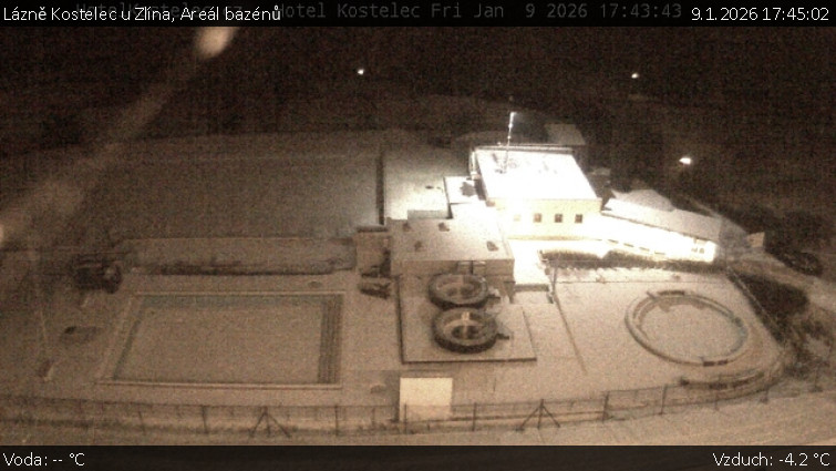 Lázně Kostelec u Zlína - Areál bazénů - 9.1.2026 v 17:45