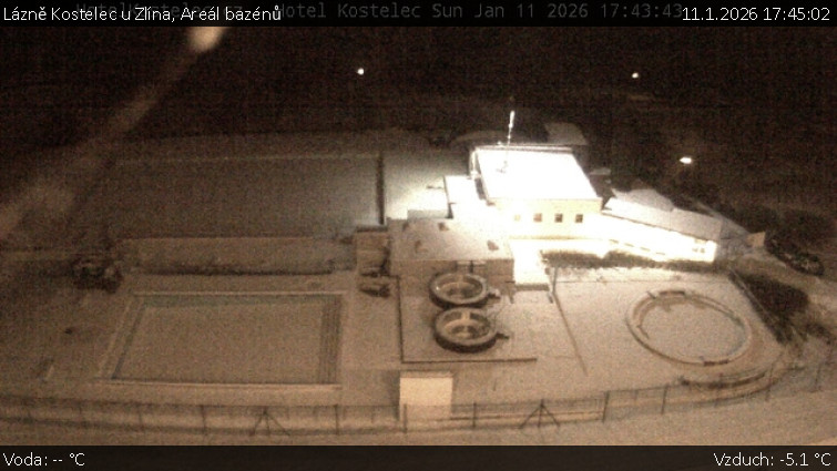 Lázně Kostelec u Zlína - Areál bazénů - 11.1.2026 v 17:45