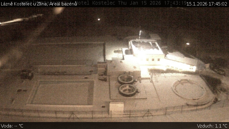 Lázně Kostelec u Zlína - Areál bazénů - 15.1.2026 v 17:45