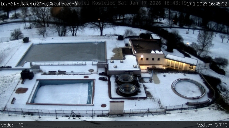 Lázně Kostelec u Zlína - Areál bazénů - 17.1.2026 v 16:45