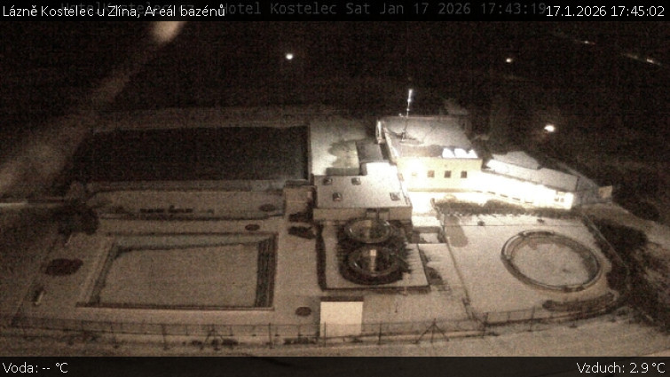 Lázně Kostelec u Zlína - Areál bazénů - 17.1.2026 v 17:45