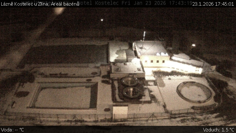 Lázně Kostelec u Zlína - Areál bazénů - 23.1.2026 v 17:45