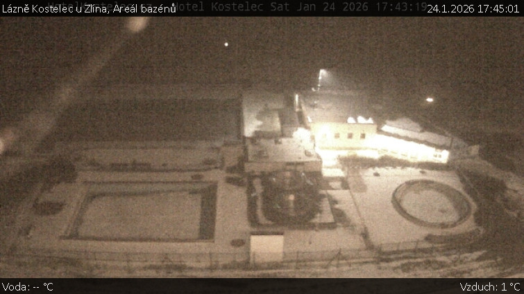 Lázně Kostelec u Zlína - Areál bazénů - 24.1.2026 v 17:45