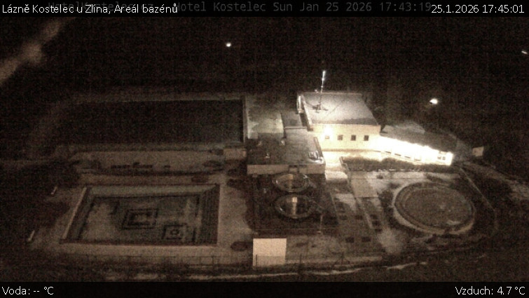 Lázně Kostelec u Zlína - Areál bazénů - 25.1.2026 v 17:45
