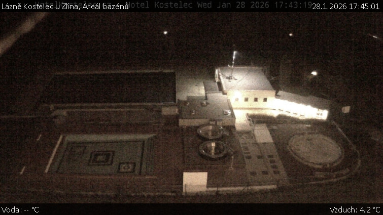 Lázně Kostelec u Zlína - Areál bazénů - 28.1.2026 v 17:45