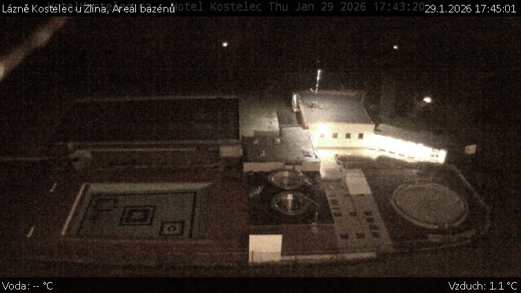 Lázně Kostelec u Zlína - Areál bazénů - 29.1.2026 v 17:45