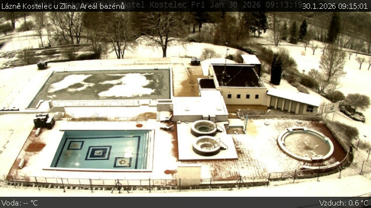 Lázně Kostelec u Zlína - Areál bazénů - 30.1.2026 v 09:15