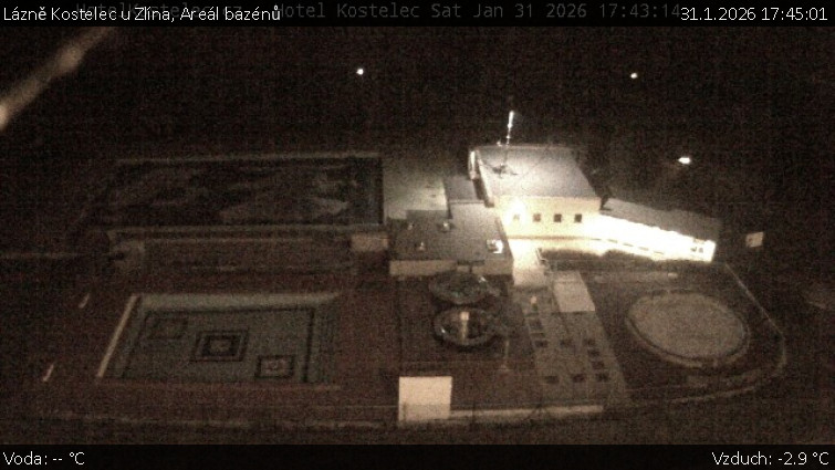 Lázně Kostelec u Zlína - Areál bazénů - 31.1.2026 v 17:45