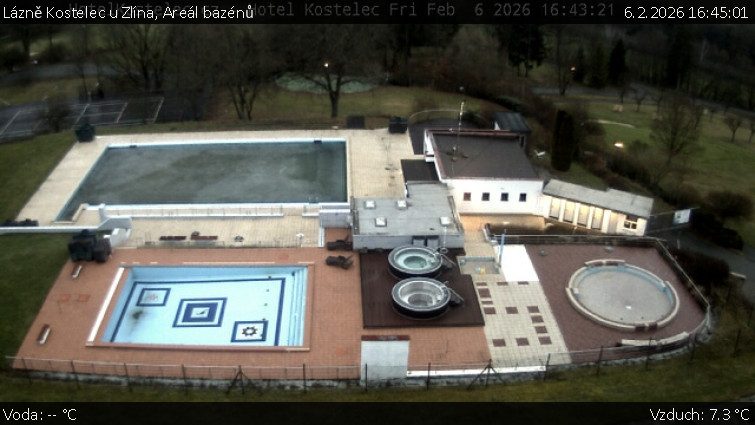 Lázně Kostelec u Zlína - Areál bazénů - 6.2.2026 v 16:45
