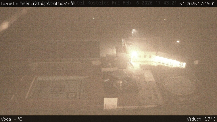 Lázně Kostelec u Zlína - Areál bazénů - 6.2.2026 v 17:45