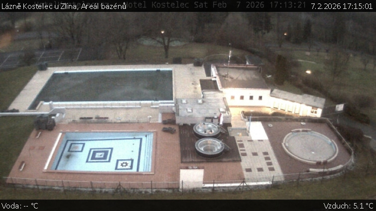 Lázně Kostelec u Zlína - Areál bazénů - 7.2.2026 v 17:15