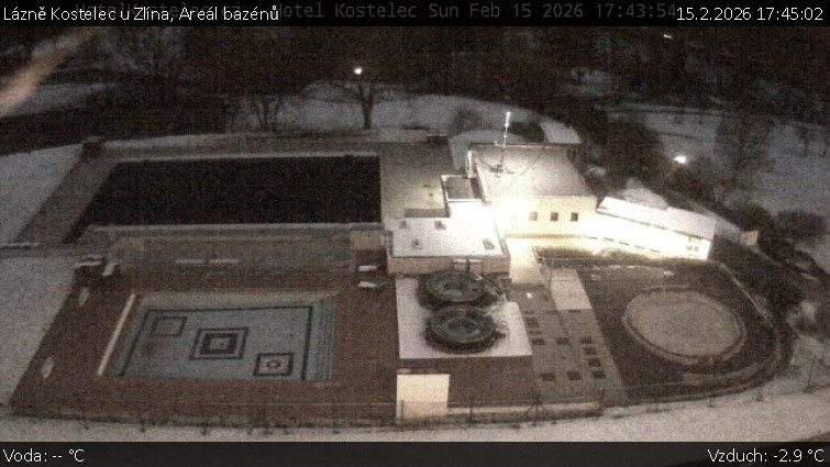 Lázně Kostelec u Zlína - Areál bazénů - 15.2.2026 v 17:45