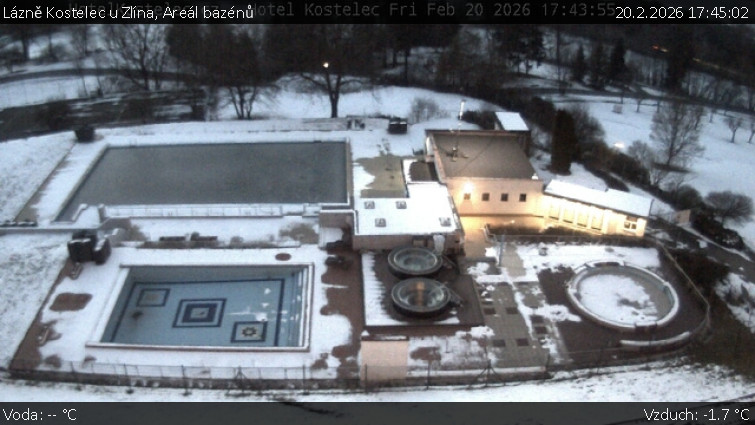 Lázně Kostelec u Zlína - Areál bazénů - 20.2.2026 v 17:45