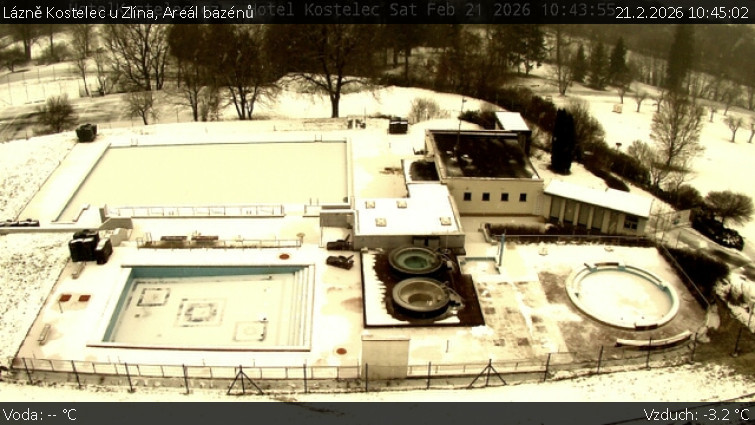 Lázně Kostelec u Zlína - Areál bazénů - 21.2.2026 v 10:45