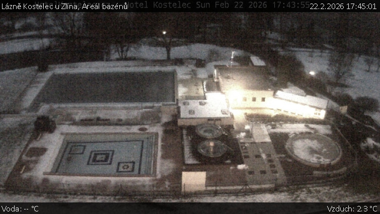 Lázně Kostelec u Zlína - Areál bazénů - 22.2.2026 v 17:45
