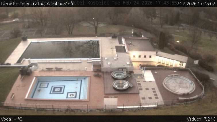 Lázně Kostelec u Zlína - Areál bazénů - 24.2.2026 v 17:45