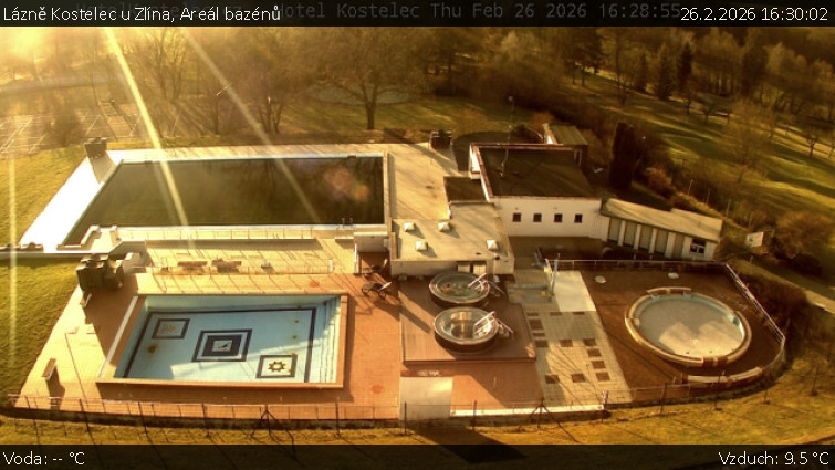 Lázně Kostelec u Zlína - Areál bazénů - 26.2.2026 v 16:30
