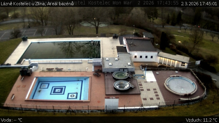 Lázně Kostelec u Zlína - Areál bazénů - 2.3.2026 v 17:45