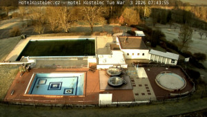 Lázně Kostelec u Zlína - Areál bazénů - 3.3.2026 v 07:45