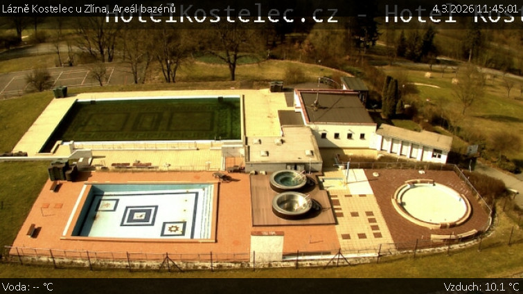 Lázně Kostelec u Zlína - Areál bazénů - 4.3.2026 v 11:45
