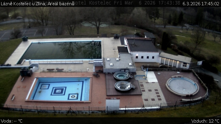 Lázně Kostelec u Zlína - Areál bazénů - 6.3.2026 v 17:45