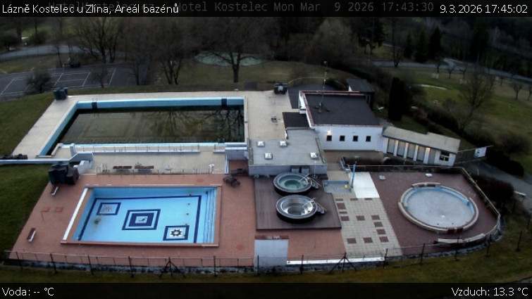 Lázně Kostelec u Zlína - Areál bazénů - 9.3.2026 v 17:45